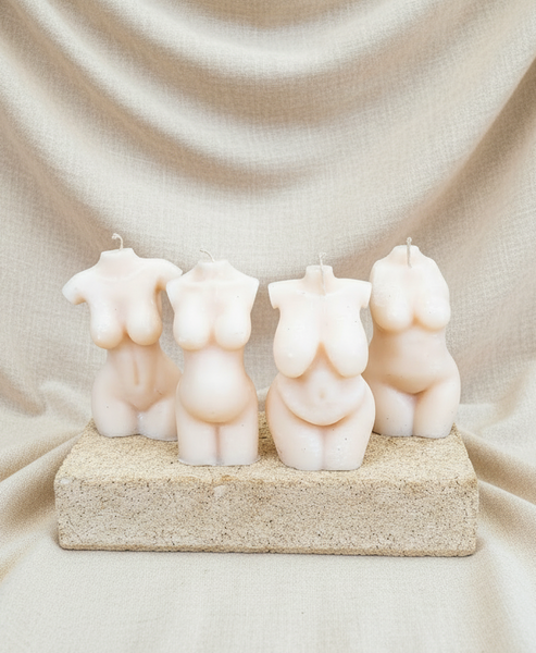 Body Form Soy Candle – Sculptural Female Figure Candle