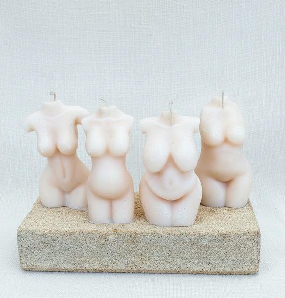Body Form Soy Candle – Sculptural Female Figure Candle
