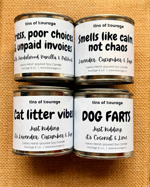 Funny Quote Candle Tin