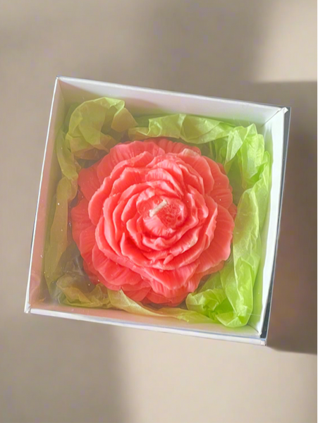 Peony Flower Candle