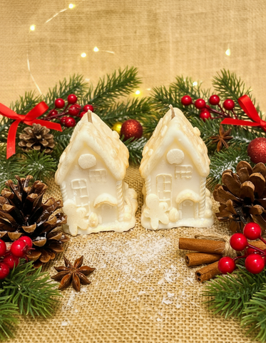 Gingerbread House Candle
