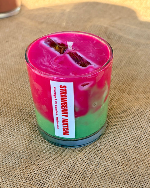 Iced Strawberry Matcha Candle