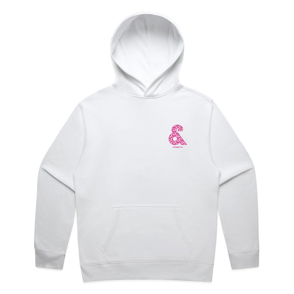 Kourage & Relax Hood Double-sided - Pink Hoops