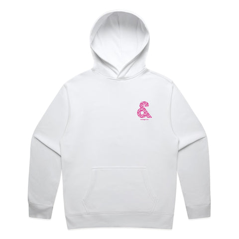 Kourage & Relax Hood Double-sided - Pink Hoops