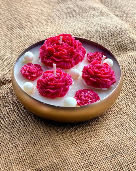 Rose Urli Candle