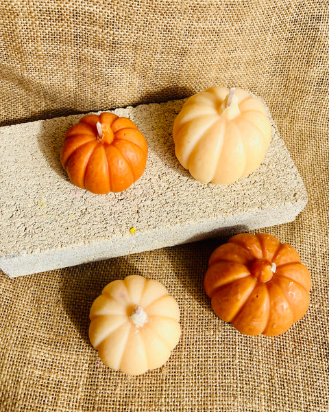 Pumpkin Shaped Soy Candles