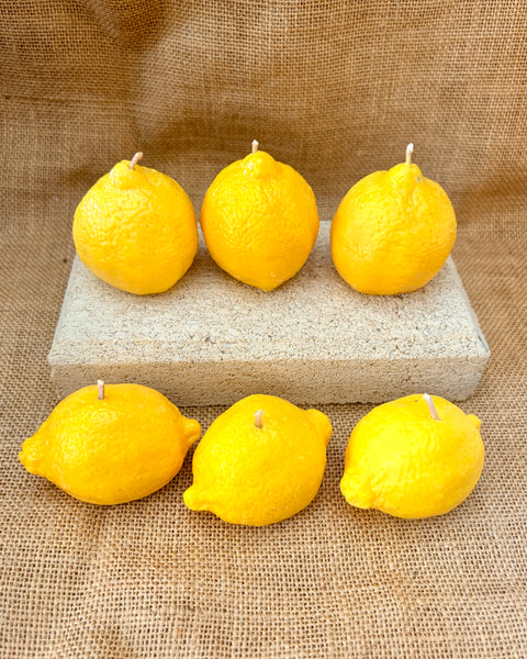 Lemon Shaped Scented Candle