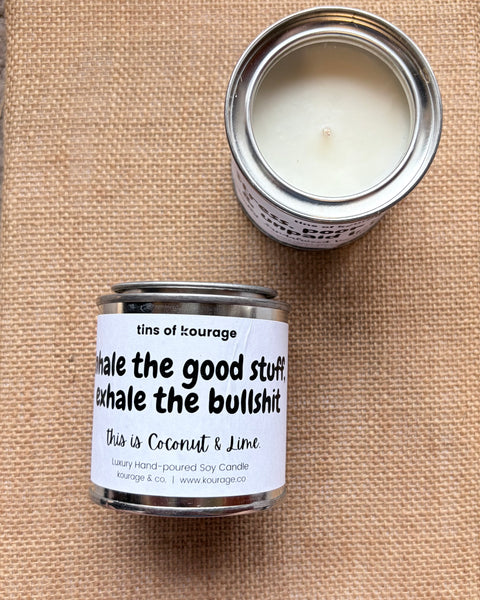 Funny Quote Candle Tin