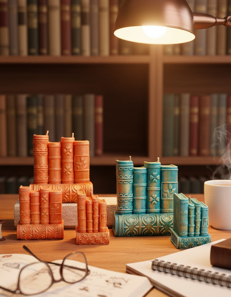 Reading Nook Book Candles