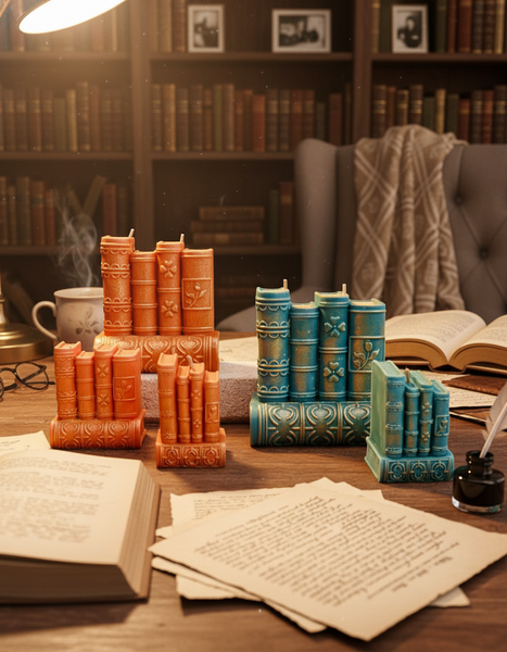 Reading Nook Book Candles