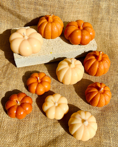 Pumpkin Shaped Soy Candles