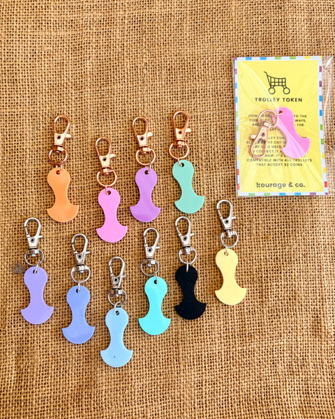 Shopping Trolley Token Keyring