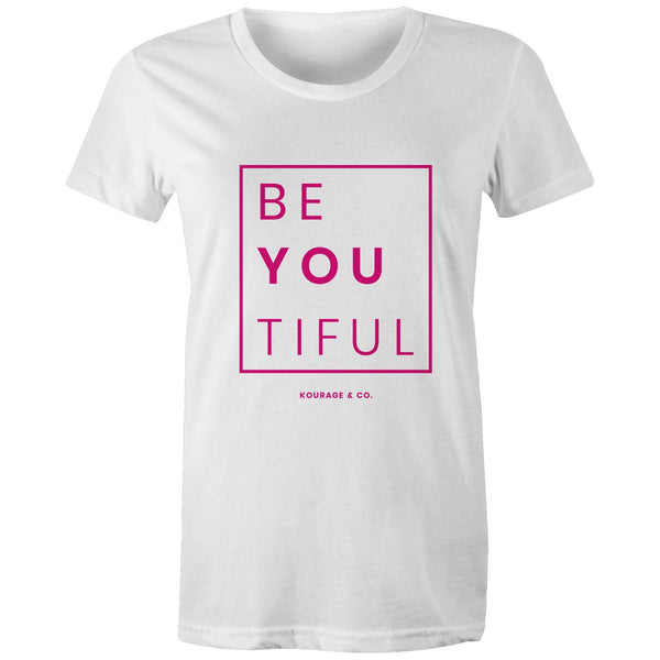 BeYouTiful Women's Tee - Pink Print