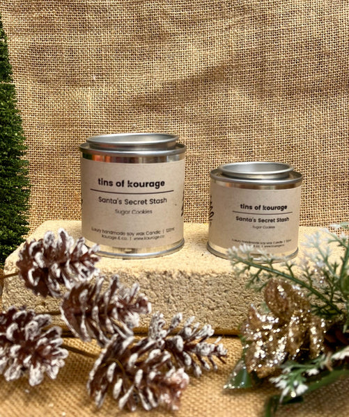 Santa’s Secret Stash Christmas Candle