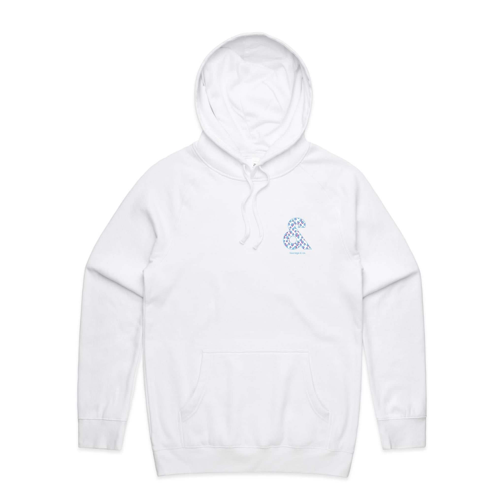 Kourage & White Double-sided Print Hoodie