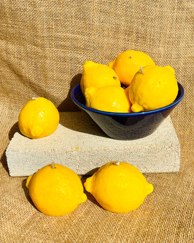 Lemon Shaped Scented Candle