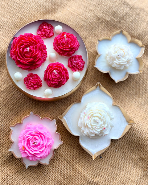 Rose Urli Candle