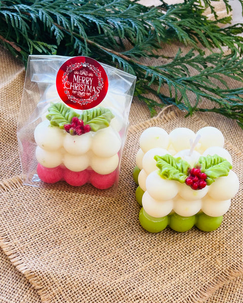 Christmas Bubble Candle