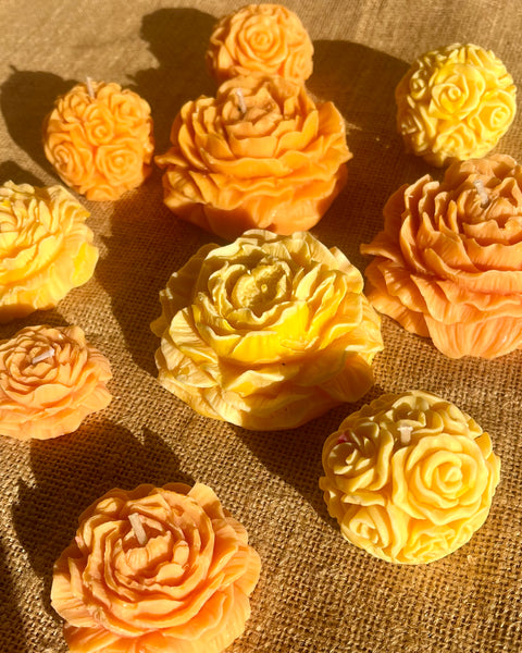Festival Bloom – Marigold Flower Candle