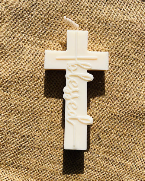 Blessed Cross – Soy Wax Sculpture Candle