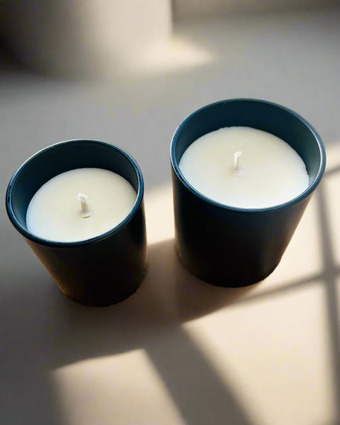 Private Label Wholesale Candle | Balck Candle Jars with Silver Lids