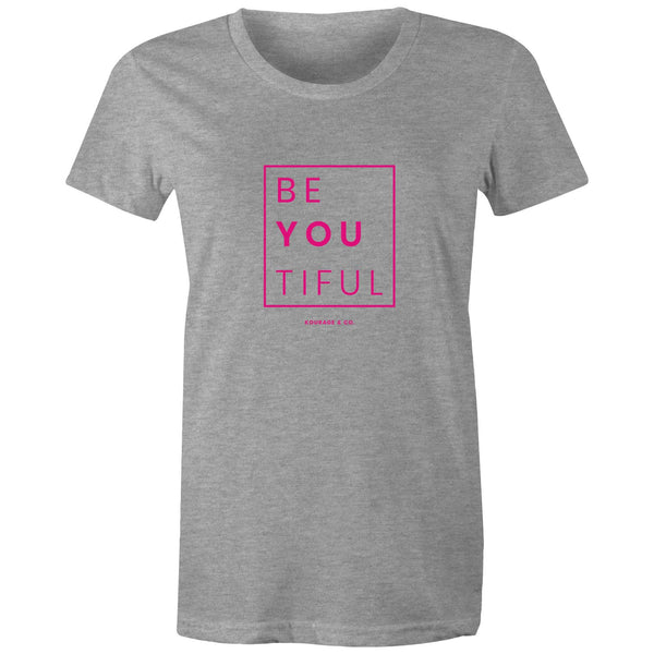 BeYouTiful Women's Tee - Pink Print