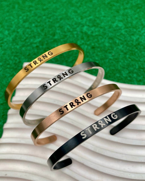 Strong cancer cuff jewelry