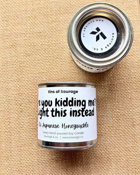 Funny Quote Candle Tin