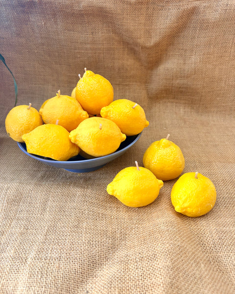Lemon Shaped Scented Candle