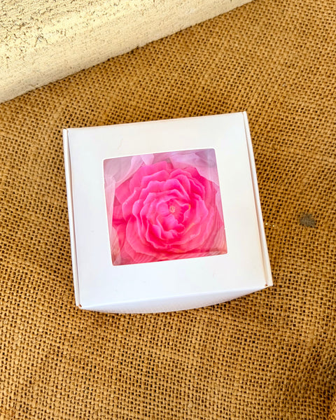 Peony Flower Candle