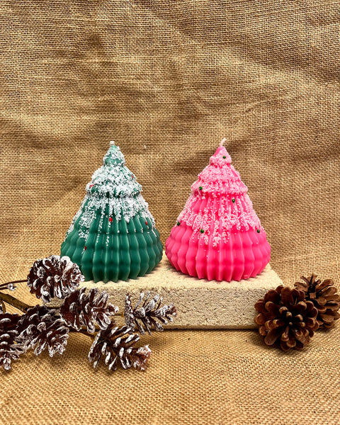 Large Christmas Tree Candle