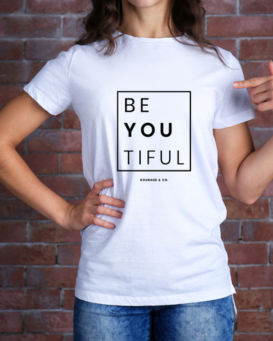 BeYouTiful Women's Tee - Black Print