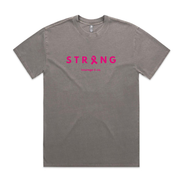 STRONG Faded Tee | Unisex | Pink Print