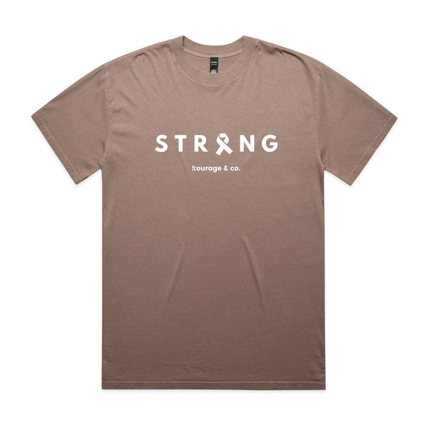 STRONG Faded Unisex Tee |  White Print