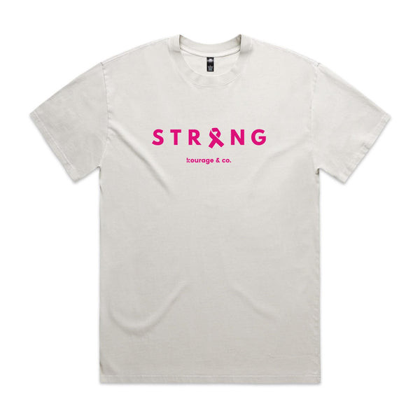 STRONG Faded Tee | Unisex | Pink Print