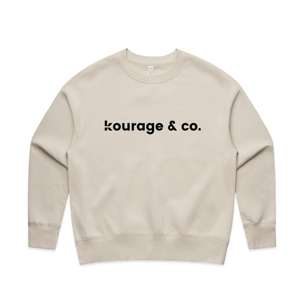 Kourage & Co Relax Crew | Classic Logo Crew Neck