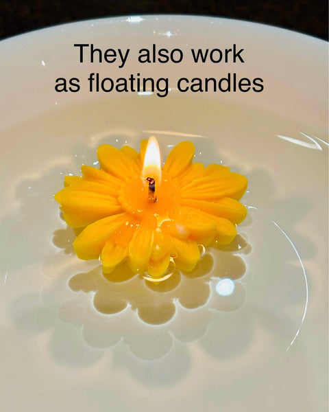 Daisy Flower Candle