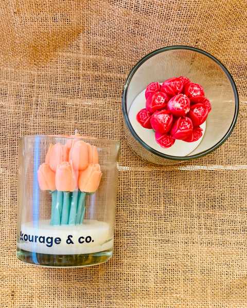 In Full Bloom - Tulip Bouquet Jar Candle