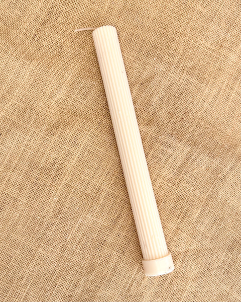 Ribbed Dinner Candle