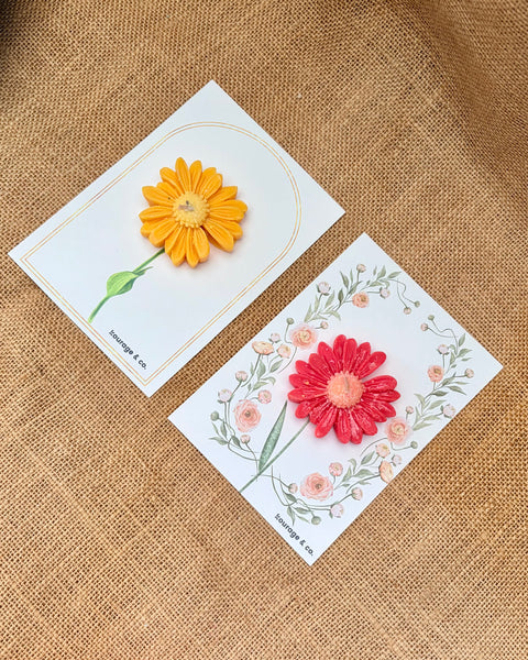 Daisy Candle Card