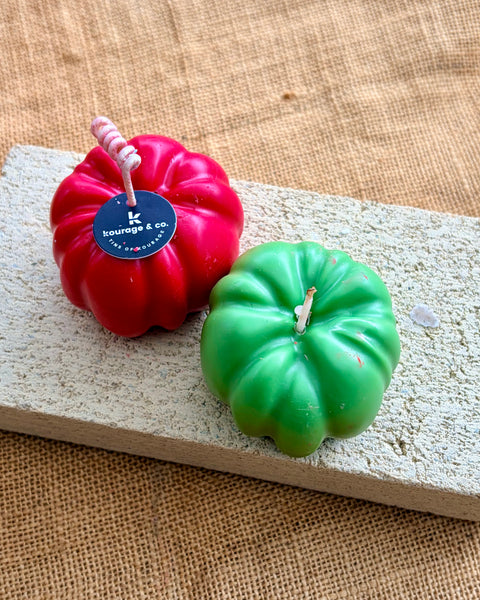 Heirloom Tomato Shaped Scented Candle