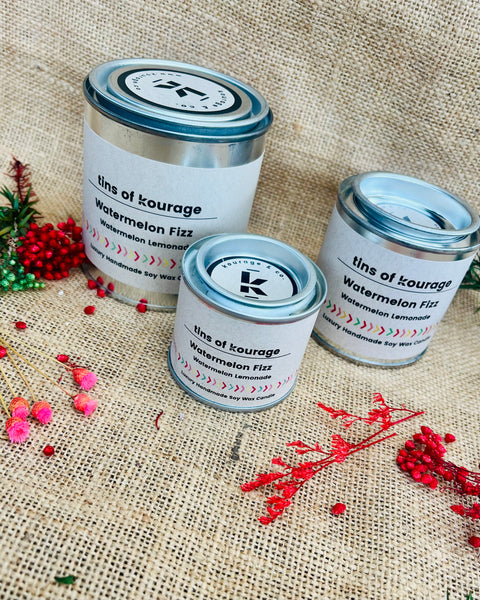 Watermelon Fizz Soy Wax Candle