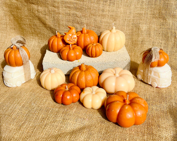 Pumpkin Shaped Soy Candles