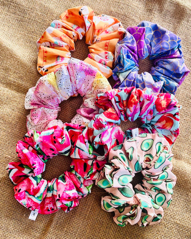 Fun Printed Scrunchie