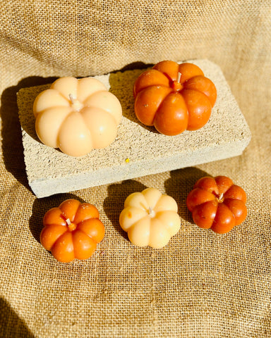 Pumpkin Shaped Soy Candles