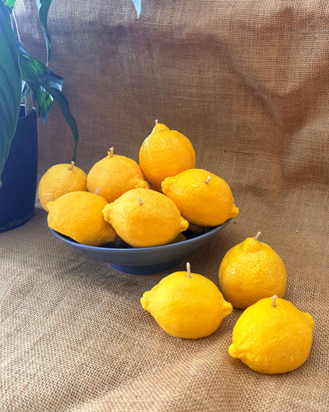 Lemon Shaped Scented Candle