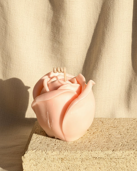 Rose Bud Soy Candle | Floral Gift Candle