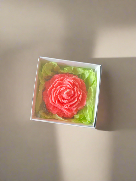 Peony Flower Candle