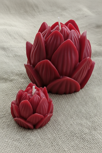 Large Lotus Flower Soy Candle