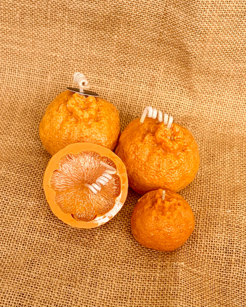 Mandarin Shaped Scented Candle